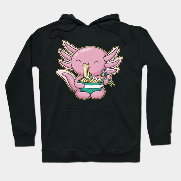 Plush Axolotl Ramen Shirt Kawaii Stuff Japanese Ramen Bowl Hoodie by Shadowbyte91